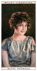 贝蒂·布朗森（Betty Bronson），1906-1971年，美国电影明星，1928年。 作者 WD和HO遗嘱
