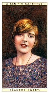 Blanche Sweet 1896-1986，美国女演员，1928年。 作者 WD和HO遗嘱