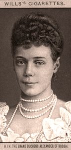 HIH俄罗斯大公爵夫人亚历山大，1908年。 作者 WD和HO遗嘱