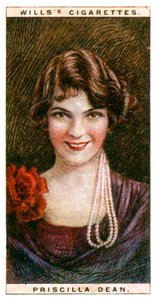 普里西拉·迪安（Priscilla Dean）1896-1987年，美国，1928年。 作者 WD和HO遗嘱