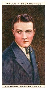 理查德·巴特麦斯（Richard Barthelmess），1895-1963年，美国电影明星，1928年。 作者 WD和HO遗嘱
