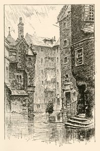 爱丁堡詹姆斯宫"，1928年。 作者 WH 卡芬