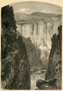 Palisade Cañon"，1874年。