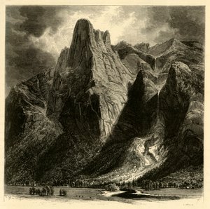 哨兵岩和瀑布》，1872年。  