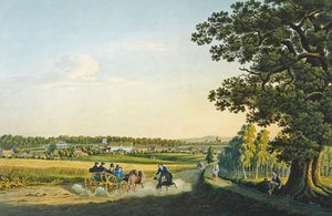 卡尔-奥古斯特-里歇尔(1770-1848)雕刻的阿尔萨登斯莱本的景色(水彩雕刻) 作者 W.（之后）Behrendsen