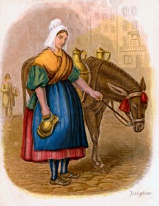 比利时牛奶妇女，1809年。