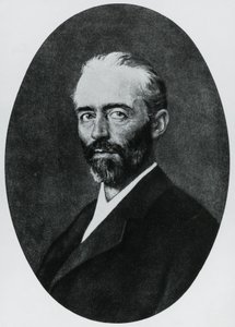 埃米尔-西奥多-科赫（1841-1917）的肖像，瑞士医生，1909年诺贝尔医学奖，雕刻品 作者 WG（后）塞耶