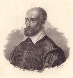意大利建筑师安德烈-帕拉迪奥（Andrea di Pietro）的笔名（1508-1580）的画像，铜版画 作者 WG（后）塞耶