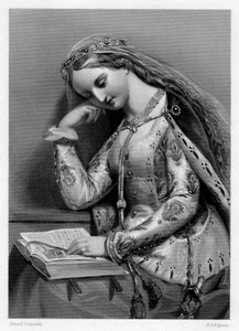 约克的伊丽莎白（Elizabeth Elizabeth），英国国王亨利七世的皇后配偶，19世纪。