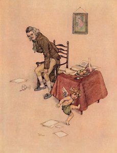 他从老人膝上跳下来，在地板上跳舞，大约在1930年 作者 威廉·希思·罗宾逊