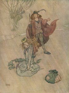 猪群被责骂和大雨倾盆，c1930 作者 威廉·希思·罗宾逊