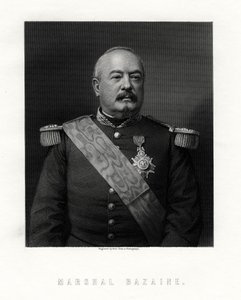 阿基里·弗朗索瓦·巴赞（Achille Francois Bazaine），法国元帅，十九世纪。 作者 霍尔
