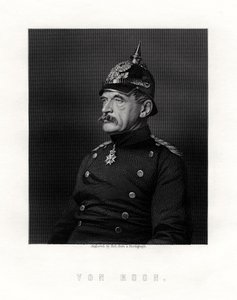 Albrecht Theodor Graf Emil von Roon，19世纪的普鲁士士兵和政治家。 作者 霍尔
