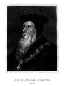 约翰·罗素（John Russell），英国皇家大臣贝德福德（Bedford）第一伯爵，1825年。 作者 霍尔