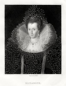 伊丽莎白女王（Queen Elizabeth I），1860年 作者 霍尔