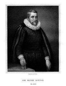 英国作家兼外交官亨利·沃顿爵士，1824年。 作者 霍尔