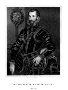 Walter Devereux，英国贵族埃塞克斯第一伯爵，1824年。 作者 霍尔