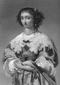 法国的亨丽埃塔·玛丽亚（Henrietta Maria），1609-1669年，国王查理一世的女王妃，1851年。