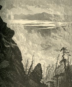 尚普兰湖的一瞥，来自首脑会议"，1874年。