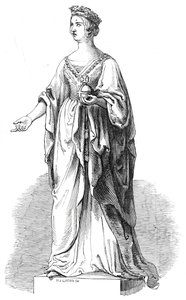女王陛下的大理石雕像，位于皇家交易所，1845年。