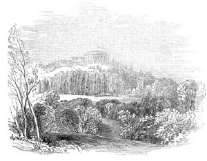 乌滕堡的夏宫--来自阿尔伯特亲王殿下的绘画，1845年。