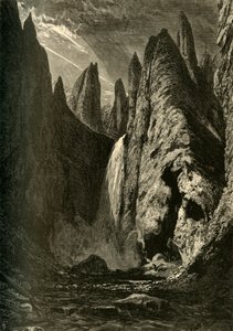 塔形瀑布》，1872年。  