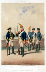 德国军服，1740-1786 19世纪。 作者 W粒