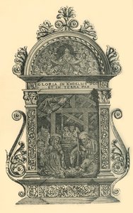 银幕与耶稣降生的场景，十九世纪中叶，1881年。
