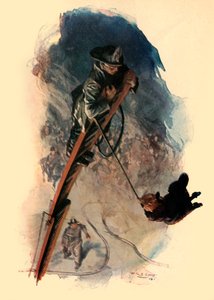 街道的全幅摆动 悬空图》，1910年。 作者 WRS斯托特