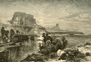绿河的悬崖》，1874年。   作者 W·罗伯茨