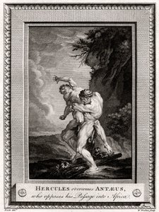 赫拉克勒斯战胜了反对他进入非洲的通道的Antaeus，1775年