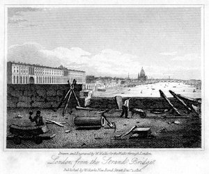 1816年从斯特兰德桥（Strand Bridge）出发前往伦敦。