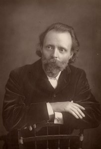 "托马斯-亨利-霍尔-凯恩（1853-1931 年），英国小说家。但丁-加布里埃尔-罗塞蒂生命末期（1881-1882 年）的伴侣（woodburytype）