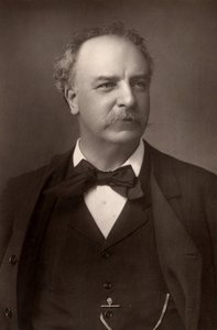 "查尔斯-桑特利（1834-1922 年），英国男中音（woodbury-type）。 作者 W 和 D（继唐尼之后）