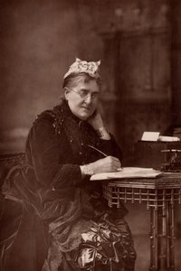 "伊丽莎白-林顿（Elizabeth Lynn Linton，1822-1898 年），英国小说家、作家、记者和女权倡导者。(woodburytype)