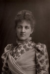 "莱莎-莱曼（Elizabetta Nina Mary Frederika Lehmann，1862-1918 年），英国女高音歌唱家和作曲家。(woodburytype) 作者 W 和 D（继唐尼之后）