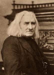 弗兰兹·李斯特（Franz Liszt，1811-1886）晚年匈牙利钢琴家和作曲家。 伦敦 W & D Downey 拍摄的凹版照片（凹版印刷）