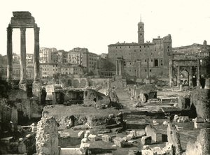 论坛的一般视图，意大利罗马，1895年。 作者 W和S有限公司