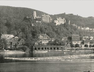 1895年，德国海德堡城堡。 作者 W和S有限公司