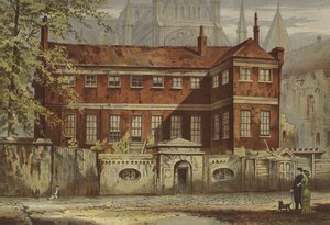 Ashburnham House，Dean&39;s Yard，威斯敏斯特（chromolitho）