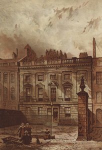 Lindsey或Ancaster House，林肯的Inn Fields（chromolitho）