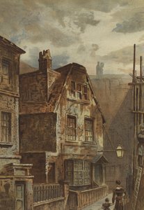 Ludgate（chromolitho）背后的老房子