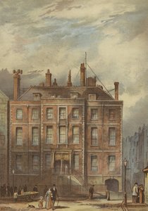 Powis House，位于林肯西北角的Inn Fields（chromolitho）