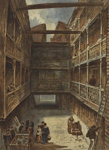 The Four Swans Inn，Bishopsgate（chromolitho）