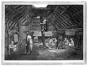 瓦纳拉什卡（Oonalashka）内一栋房屋内，建于1177年至1779年。