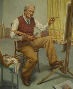 透过镜子 1 号（自画像） 作者 沃尔特·阿什沃思（Walter Ashworth）