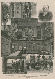 伦敦城市行会。牧羊人公司（雕刻）（The Haberdashers