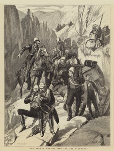 阿富汗战争，等待大象 作者 Walter Charles Horsley
