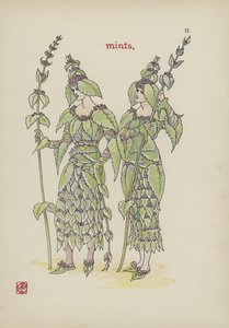 莎士比亚花园的鲜花 作者 沃尔特克兰