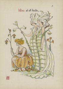 莎士比亚花园的鲜花 作者 沃尔特克兰
